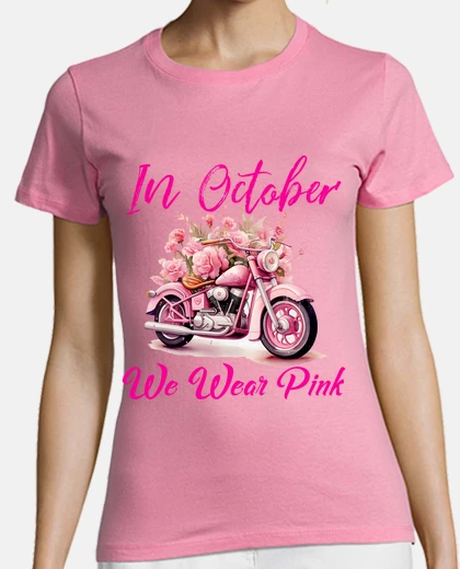 T-shirt ad ottobre indossiamo la motocicletta r