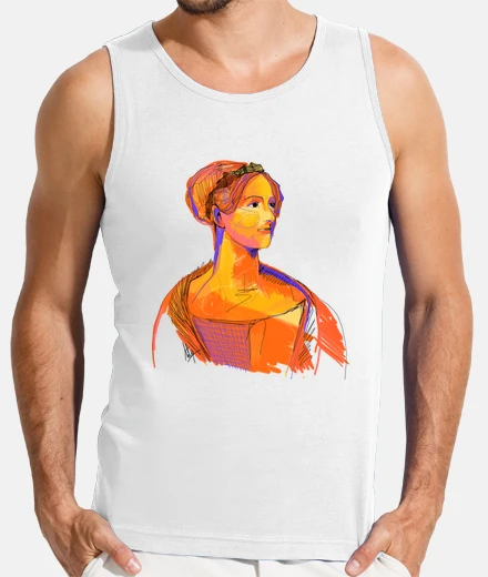 Camiseta Ada Lovelace by Aitana Pérez / Hombre, sin mangas, blanca