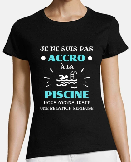 Playera adicto a la piscina humor natación homb