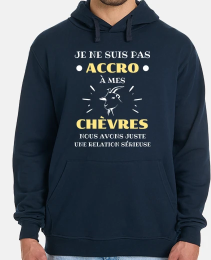 Sudadera adicto a las cabras humor cabra hombre
