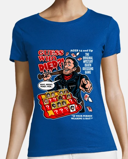 Camiseta adivina quién murió !? caminar muerto / mujer