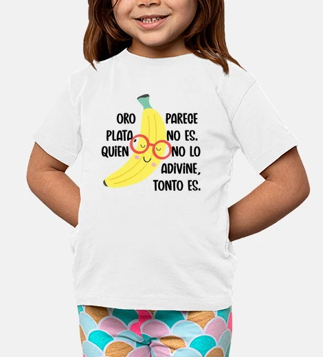 Ropa Adivinanza oro parece camiseta infantil