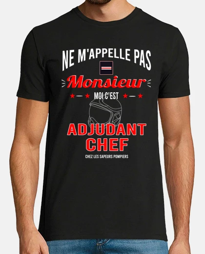 Tee-shirt Adjudant chef pompier