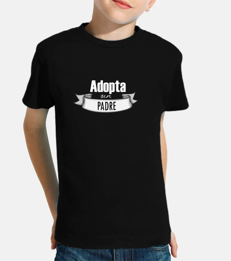 Kids adopt a father - dark background