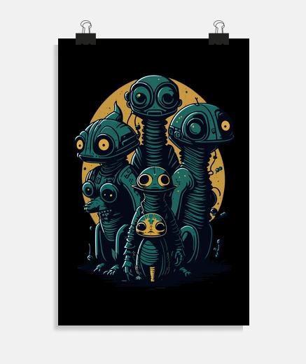 Poster adopter une famille extraterrestre
