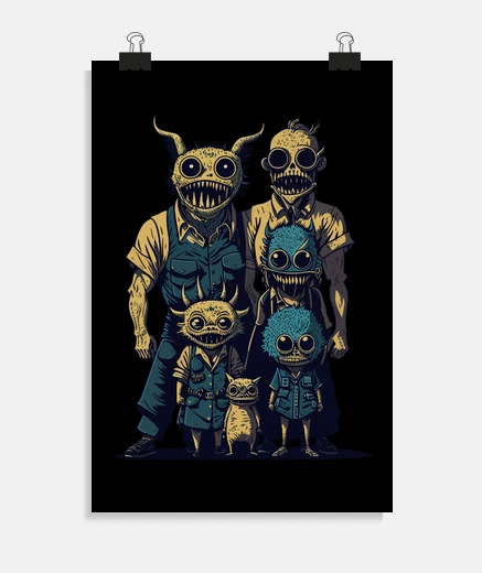 Poster adopter une famille extraterrestre