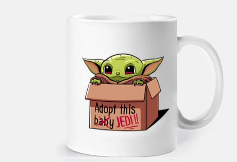 Mug Adoptez un Jedi - Grogu man Dalian