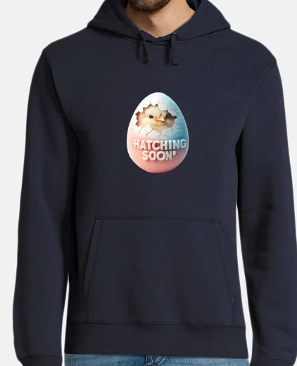 Hoodie Adorable Coming Soon Cracked Egg with B