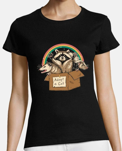 T-shirt adottare le donne della camicia dei gatti