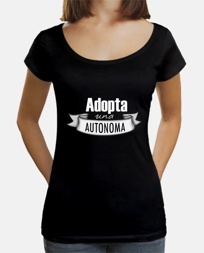 T-shirt adottare una autonomo - bianco