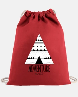 adventure awaits - backpack