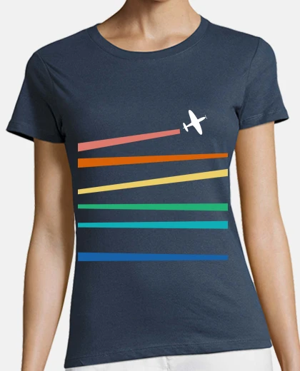T-shirt aereo arcobaleno