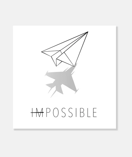 Stampa aeroplanino di carta impossibile origam