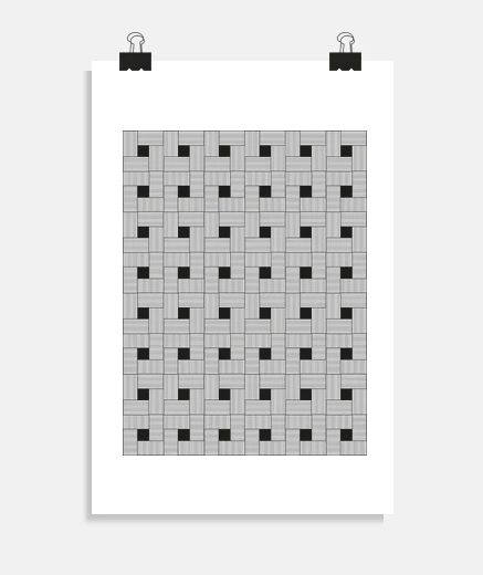 Poster affiche à pattern géométrique