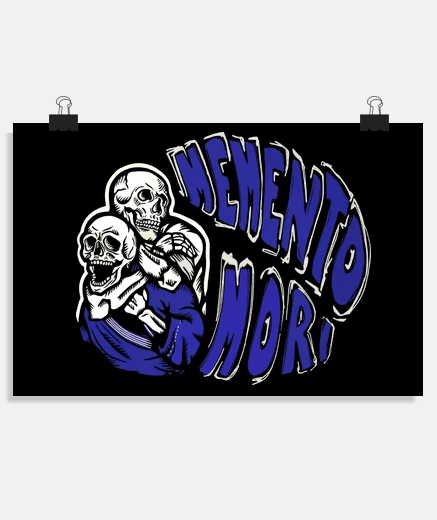 Poster affiche bjj memento mori
