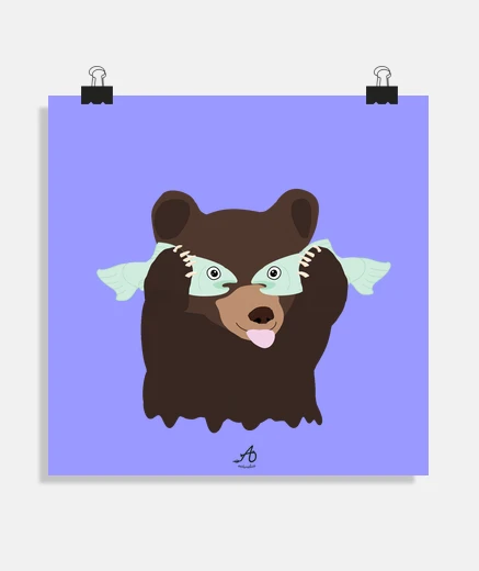 Poster affiche d&#39; ours