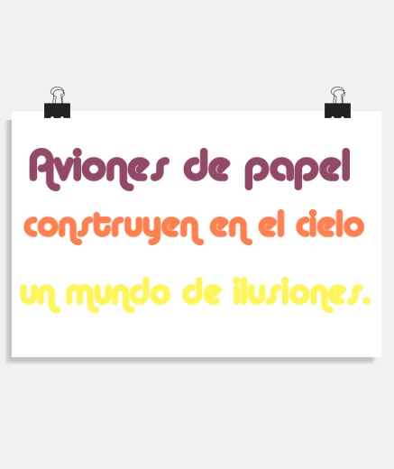 Poster affiche d&#39;avions en papier