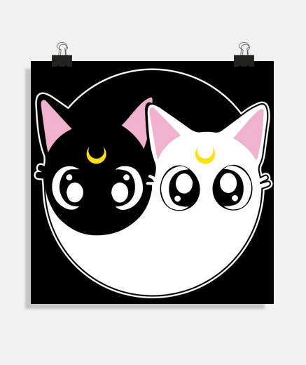 Poster affiche de chats marins