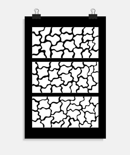 Poster affiche de formes abstraites