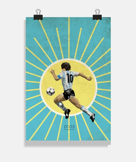 Poster affiche de maradona