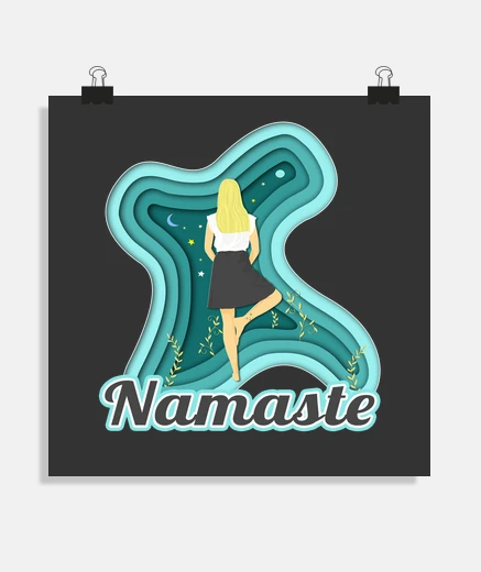 Poster affiche de namaste