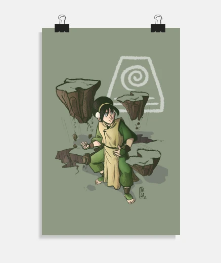 Poster affiche de toph earthbender