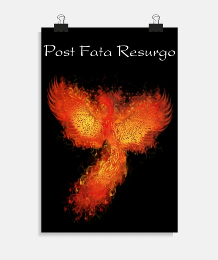 Poster affiche phénix flamboyant