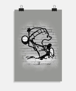 affiche de lanceur de boule de neige