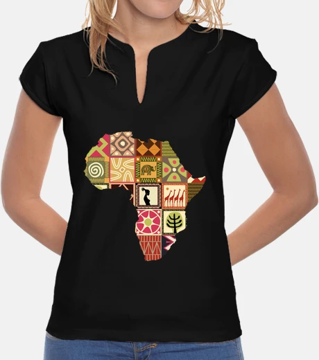 Camiseta África - mc chica verde