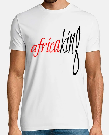 Tee-shirt Africa king Rouge et Noir