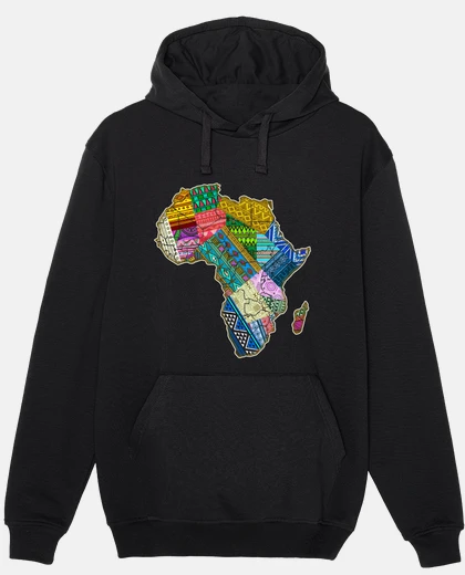 Sudadera africa map textures african pride