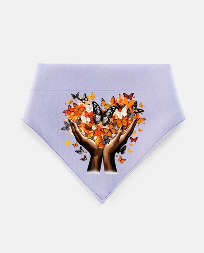 Mascotas african woman hands butterflies peace girl