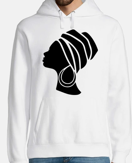 Hoodie african woman profile