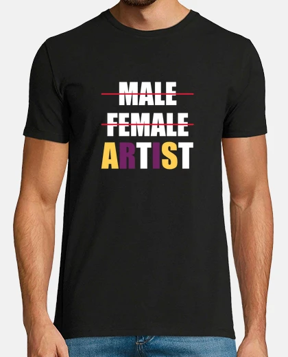 T-shirt Agender Flag LGBT Artist  Non Binary