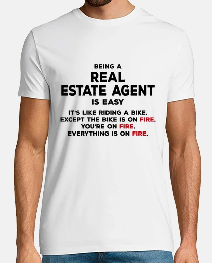T-shirt agente immobiliare divertenti giochi di
