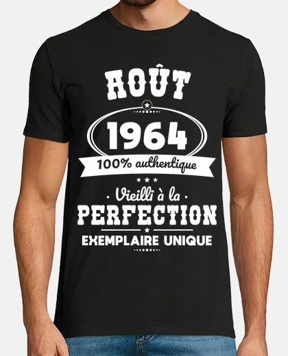 T-shirt Agosto 1964 autentico 60enne