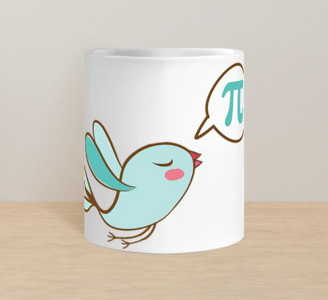 Mug agresser oiseau numéro pi humour mathématiques tostadora