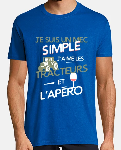 Tee-shirt Agriculteur - un mec simple