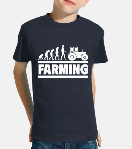 Kids agriculture evolution farmer
