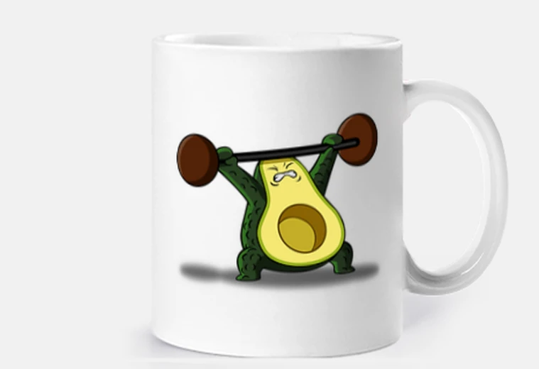 Taza Aguacate gimnasio