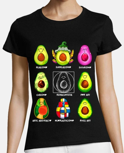Camiseta Aguacate Historia del Arte Estilos Artísticos Profesora