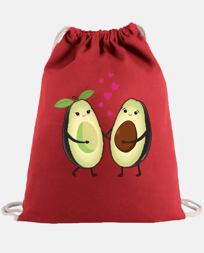 Bolsa Aguacates kawaii enamorados