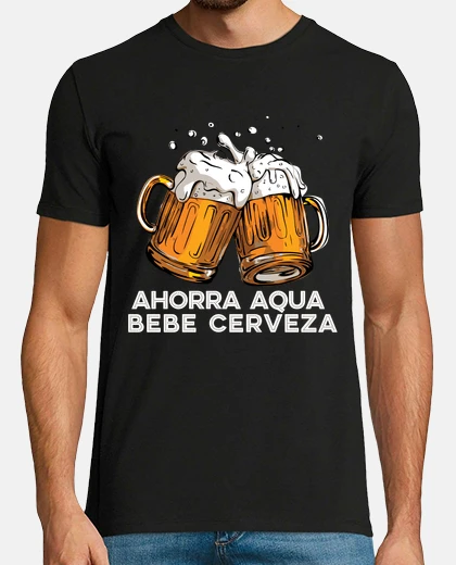 T-shirt ahorra aqua bebe cerveza camiseta
