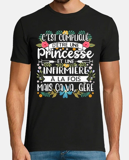 Tee-shirt aide soignante cadeau