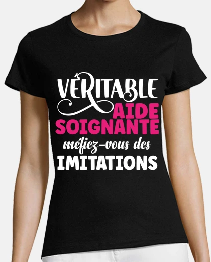 Tee-shirt Aide soignante métier infirmière humour