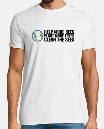 Tee-shirt aider plus d39abeilles à planter plus d