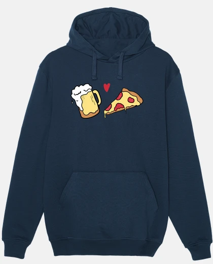 Sweat aime la bière et la pizza