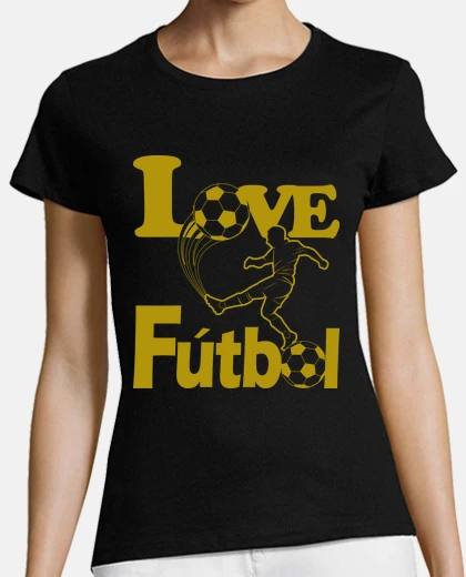Tee-shirt aime love le football joueur de footbal
