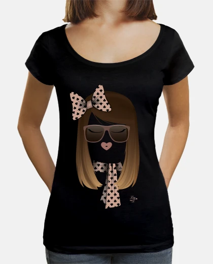 Tee-shirt aimer visage et cravate