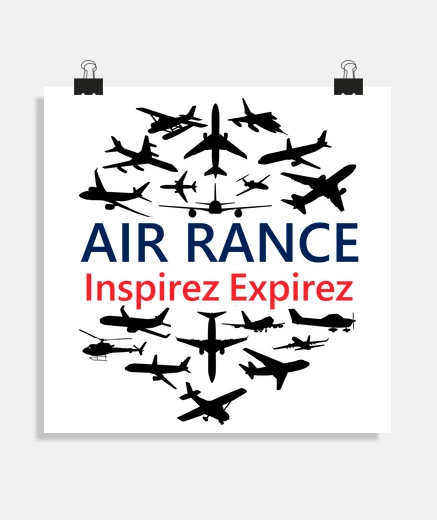 Poster AIR RANCE INSPIREZ EXPIREZ